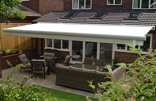 flat garden awning