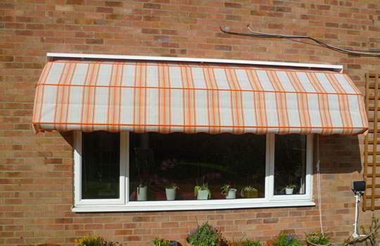 dutch canopy covering window